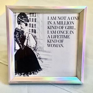 Audrey Hepburn Breakfast at Tiffany’s motivational wall Art One in a mil…